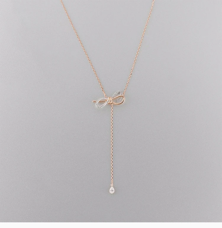 商品Swarovski|SWAROVSKI 玫瑰金色女士项链 5447082,价格¥524,第7张图片详细描述