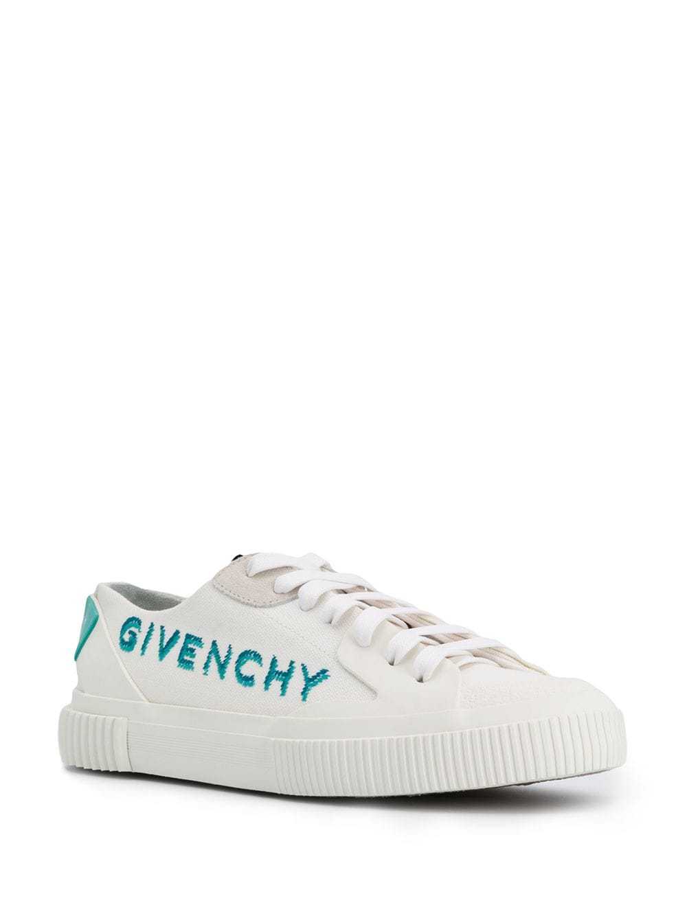 商品Givenchy|GIVENCHY 白色女士帆布鞋 BE000PE0SP-128,价格¥3046,第4张图片详细描述