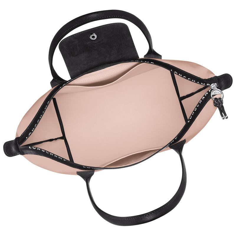 商品Longchamp|LONGCHAMP珑骧 Le Pliage Energy大号女士裸色帆布单肩包,价格¥2046,第6张图片详细描述