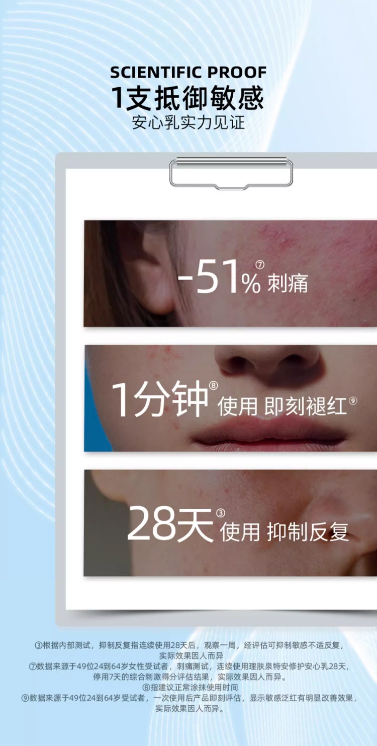 商品La Roche Posay|预售1-3个工作日 La roche posay理肤泉 褪红修护保湿霜 减少发红舒缓肌肤 40ml,价格¥192,第8张图片详细描述