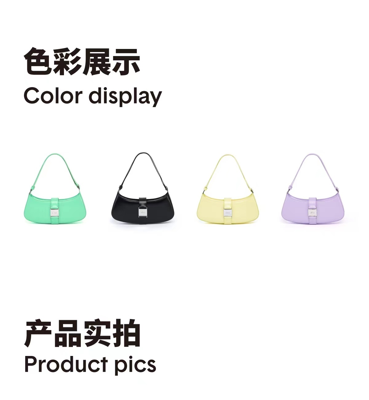 商品Alloy|【国内直发】2022新款牛皮猫头包单肩手提腋下包小众时尚百搭潮包,价格¥1768,第4张图片详细描述