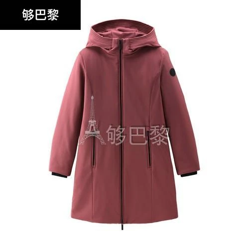 商品Woolrich|【特惠8.7折】包邮包税【预售7天发货】 WOOLRICH 女士 大衣 Firth 软面派克大衣  WOO5FJ26BUR,价格¥4817,第3张图片详细描述