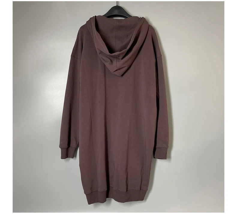 商品Moschino|MOSCHINO 女士棕色假两件连帽卫衣裙 ET0458-5526-8194,价格¥625,第4张图片详细描述
