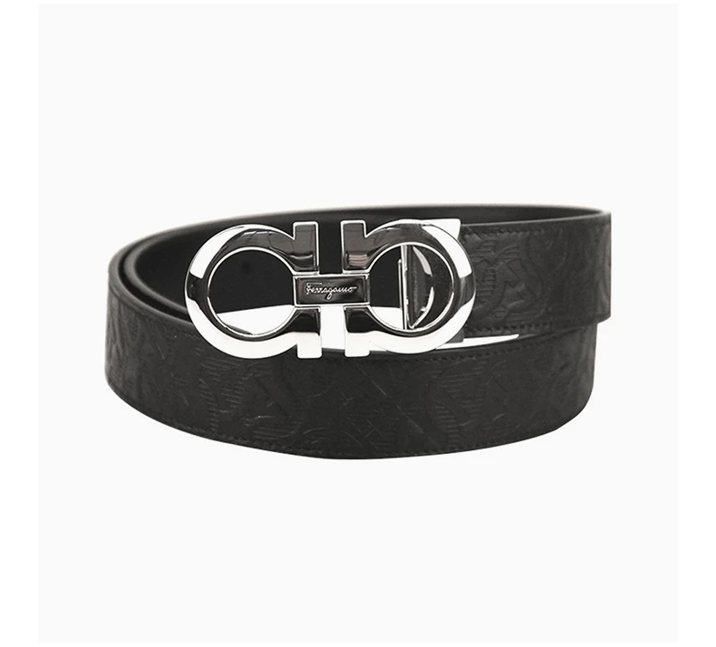 商品Salvatore Ferragamo|SALVATORE FERRAGAMO 黑色男士腰带 67-5542-724127,价格¥2443,第5张图片详细描述