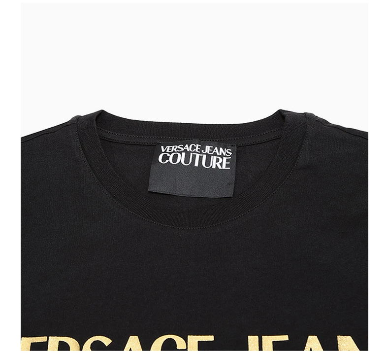 商品[国内直发] Versace|VERSACE JEANS 男士黑色T恤 B3GUA7TR-36610-Y6A,价格¥905,第6张图片详细描述