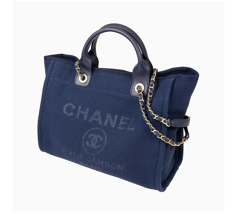 商品[国内直发] Chanel|CHANEL 深蓝色女士单肩包 AS3351CLBLUEGP,价格¥51669,第5张图片详细描述