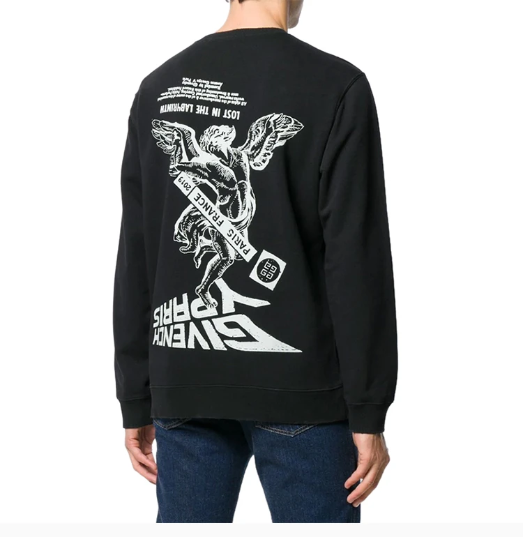 商品Givenchy|GIVENCHY 黑色男士卫衣/帽衫 BMJ03330AF-001,价格¥3681,第5张图片详细描述