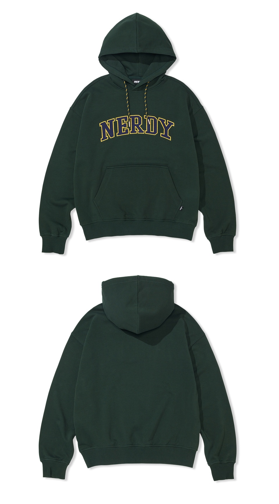 商品NERDY|【享贝家】NERDY 新款情侣款连帽卫衣运动卫衣 奶白\深绿色\白色\藏蓝色（预售款，10天发货）PNEF22KE12/藏蓝色PNEF22KE121604,价格¥290,第2张图片详细描述