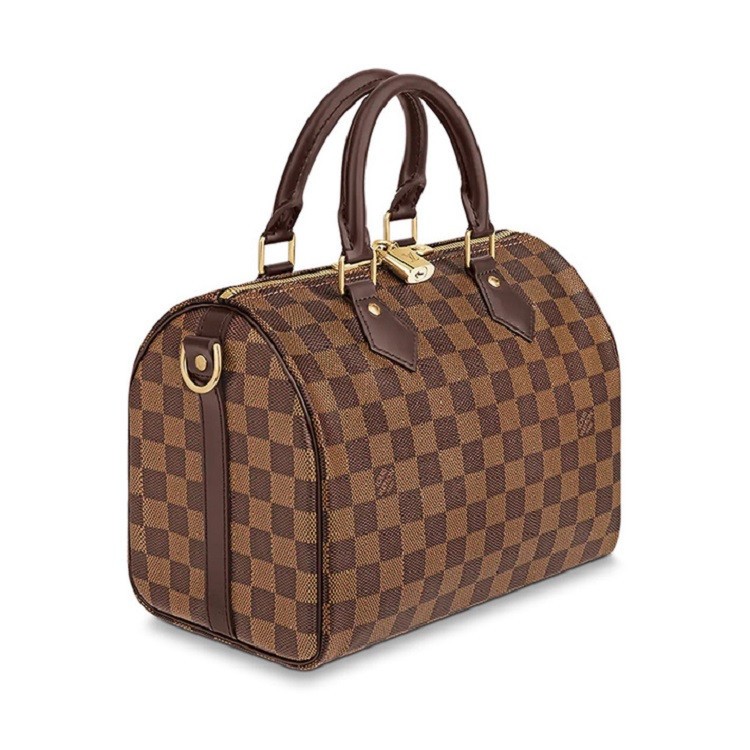 商品Louis Vuitton|Louis Vuitton 路易威登 女士 SPEEDY 25棋盘格单肩波士顿枕头包N41368 送礼好物,价格¥15189,第6张图片详细描述