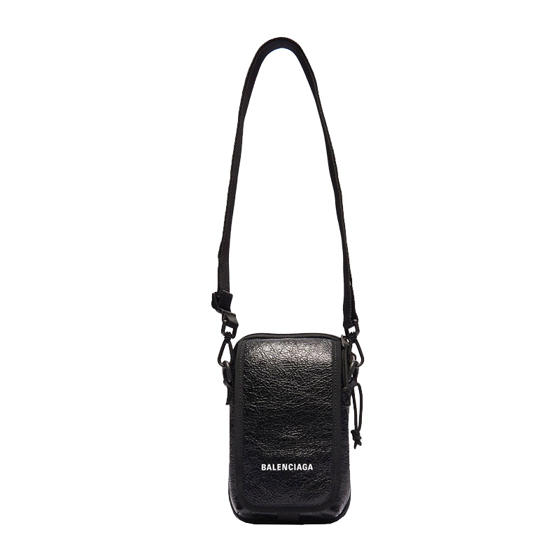 商品Balenciaga|Balenciaga/巴黎世家 秋冬新款EXPLORER系列 男士黑色Arena小羊皮斜挎包593329DB9C51000,价格¥5099,第4张图片详细描述