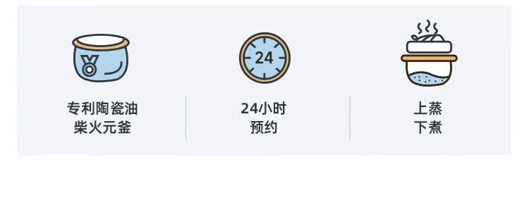 商品[国内直发] Bear|小熊Bear DFB-C16Q1 1.6L家用小型电饭煲陶瓷釉快煮多功能煮饭锅煮粥,价格¥315,第4张图片详细描述