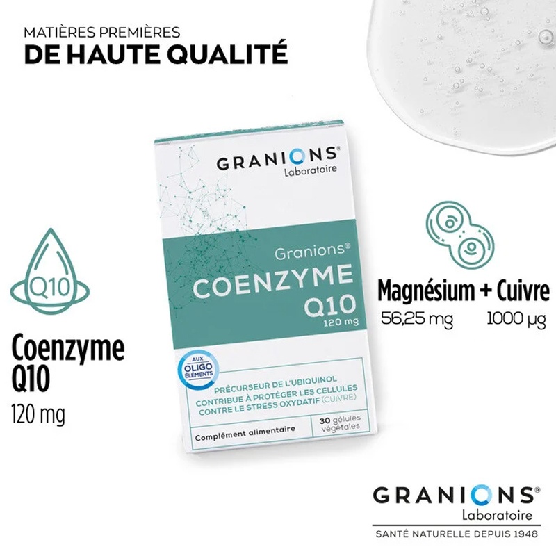 商品Granions|格兰宁高浓度辅酶Q10软胶囊 30粒 心肌保护血管健康,价格¥209,第3张图片详细描述