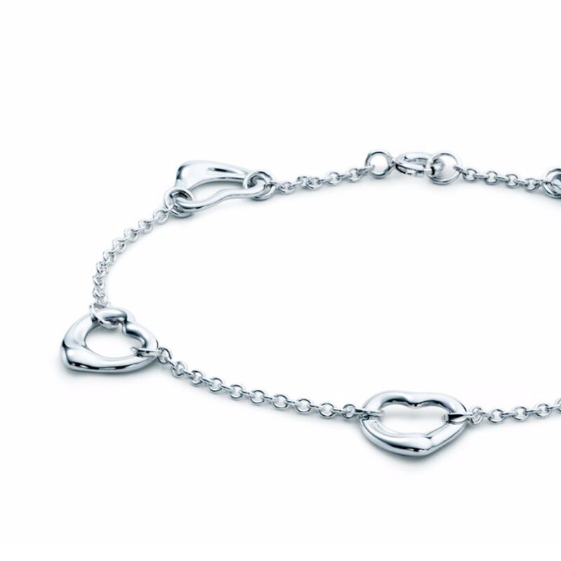 商品[国内直发] Tiffany & Co.|TIFFANY&CO.蒂芙尼 艾尔莎·佩雷蒂（ElsaPeretti®）Yard®心扉手链,价格¥5454,第1张图片详细描述