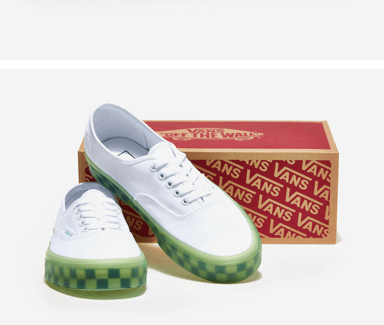 商品Vans|【Brilliant|包邮包税】万斯 AUTHENTIC  运动鞋 帆布鞋  VN0A5KRDAVD (TRANSLUCENT) TRUE WHITE/GREEN ASH,价格¥284,第6张图片详细描述