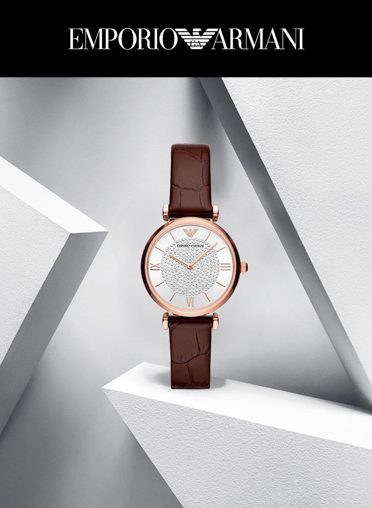 商品[国内直发] Armani|Armani阿玛尼满天星皮带防水石英女表AR11269,价格¥1087,第1张图片详细描述