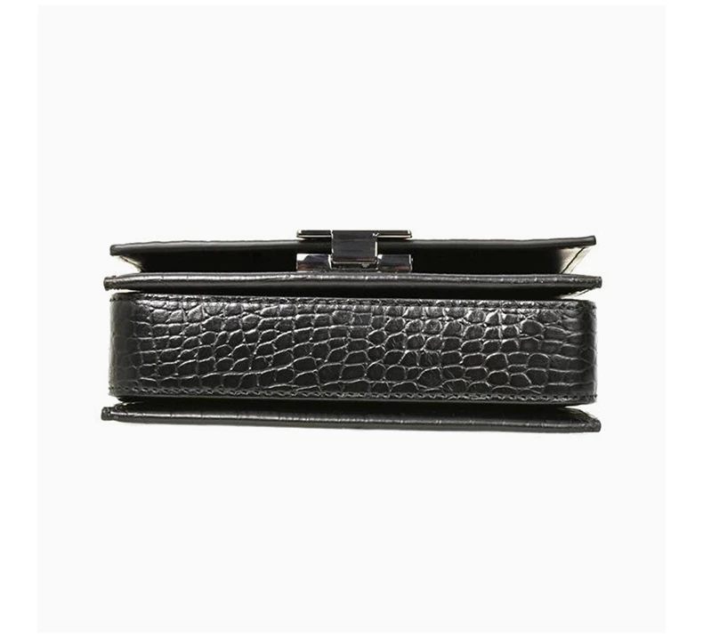 商品Emporio Armani|EMPORIO ARMANI 女士翻盖三角扣链条单肩斜挎包小方包 YEWM17-YDS9I-80001,价格¥2063,第8张图片详细描述