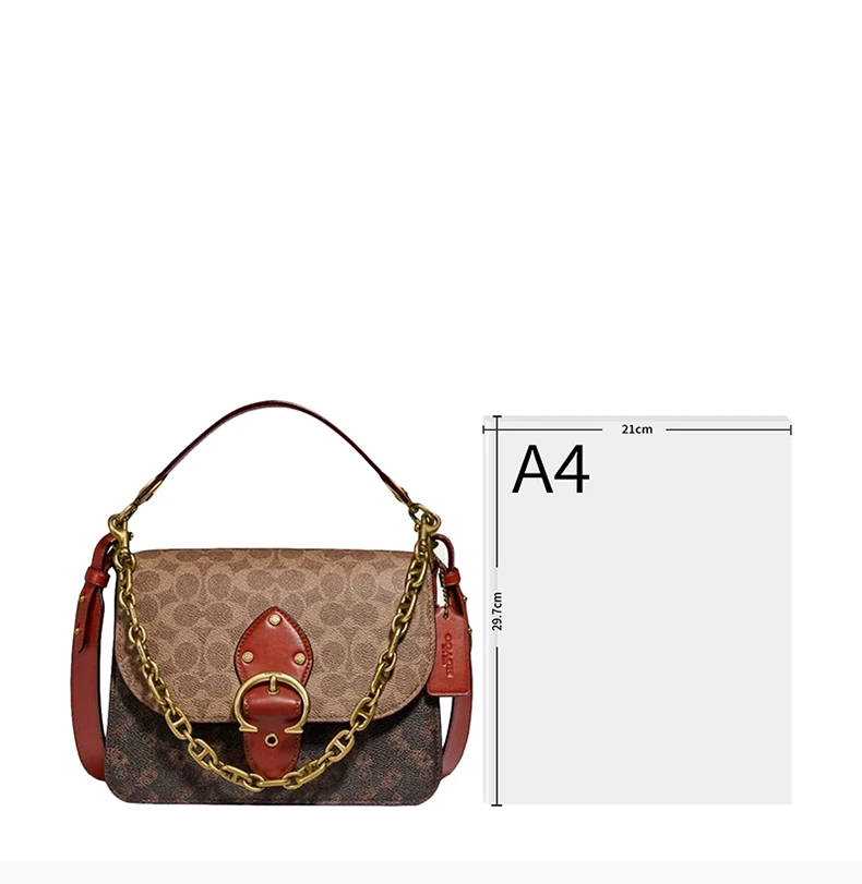 商品Coach|Coach(专柜) 女士单肩包拼色 C2418B4SI0,价格¥2847,第4张图片详细描述