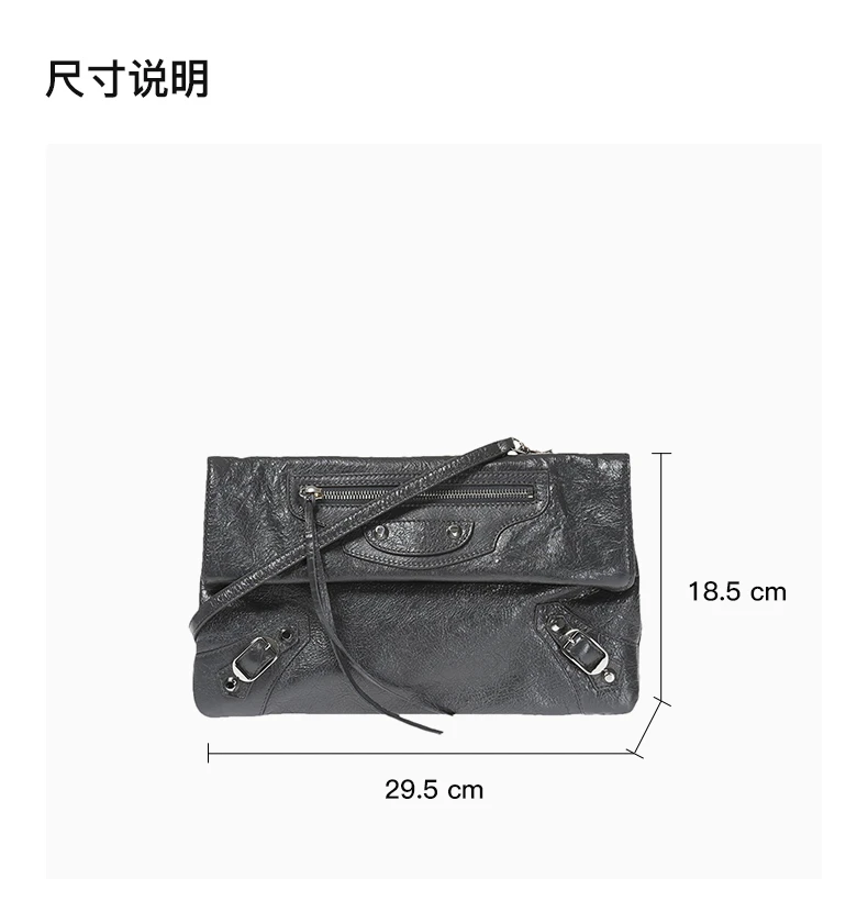 商品[国内直发] Balenciaga|BALENCIAGA 女士灰色单肩包 438768-D94IN-1110,价格¥6524,第3张图片详细描述