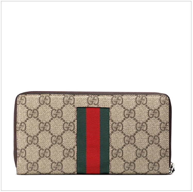 商品[国内直发] Gucci|GUCCI 拼色男士长款钱夹 408831-KLQCN-8461,价格¥8988,第4张图片详细描述