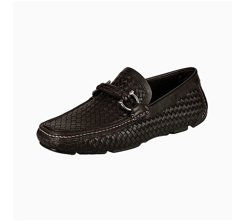 商品Salvatore Ferragamo|SALVATORE FERRAGAMO 深棕色男士驾车鞋 0570447-P-C-CAFF,价格¥3019,第5张图片详细描述
