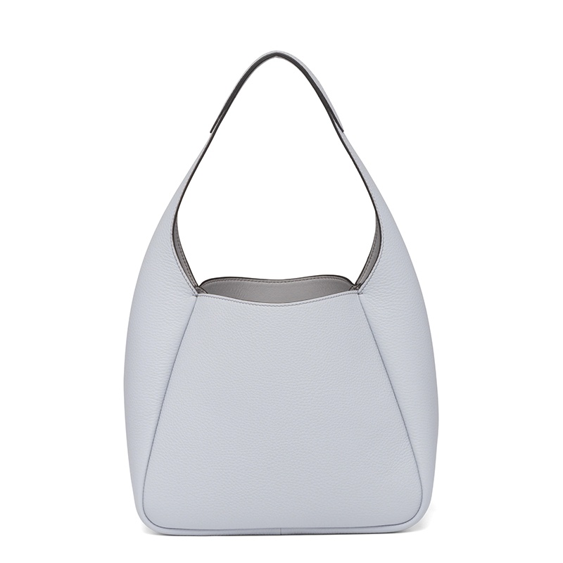 商品Prada|PRADA/普拉达 经典款 女士矢车菊蓝皮革饰有金属三角徽标单肩手提包1BC127_2DKV_F010I_V_OOM,价格¥19891,第6张图片详细描述