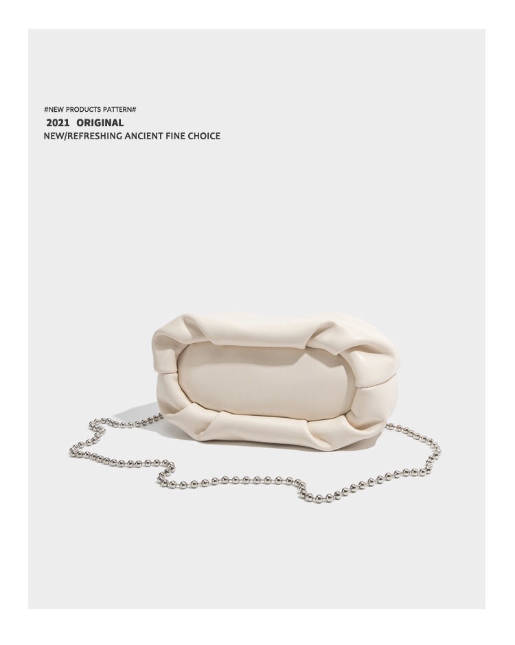 商品[国内直发] GLENVINTEN|格岚云顿夏天女包包2022新款潮轻奢小众设计百搭手提云朵包,价格¥170,第7张图片详细描述