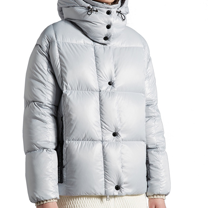 商品Moncler|Moncler/蒙克莱 22年秋冬新款 Parana系列 女士淡紫色/深灰色短款衬垫羽绒服夹克H20931A000656895090F,价格¥11428,第3张图片详细描述