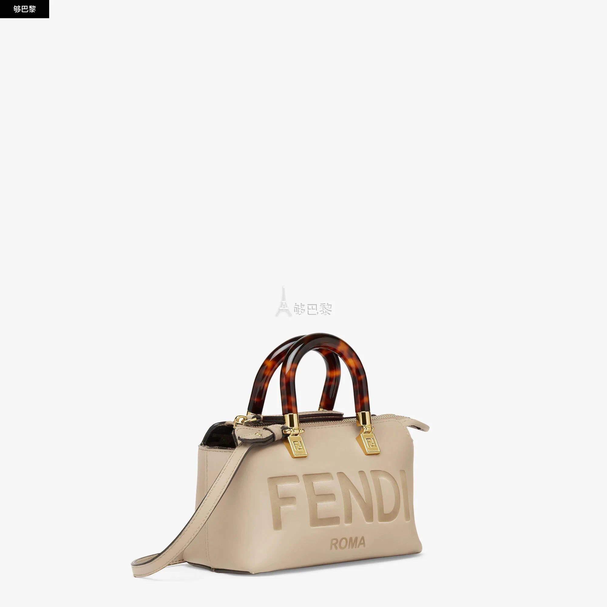 商品Fendi|包邮包税【预售7天发货】 FENDI芬迪 23秋冬 女士 手提包 鸽子灰皮革小号Boston手袋 8BS067ABVLF0E65,价格¥10641,第5张图片详细描述