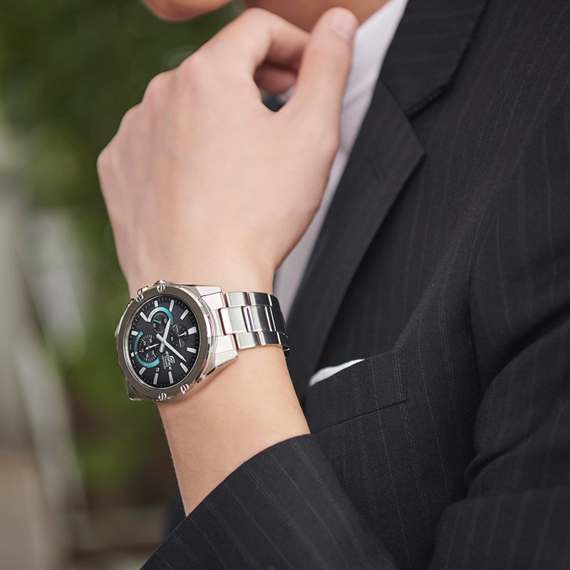 商品[国内直发] Casio|卡西欧手表EDIFICE 轻薄系列 人造蓝宝石玻璃镜面 两针、计时功能,价格¥1228,第4张图片详细描述