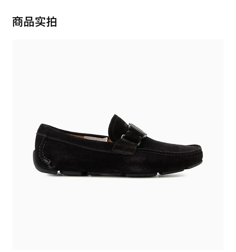 商品Salvatore Ferragamo|SALVATORE FERRAGAMO 男士黑色乐福鞋 0582692,价格¥2910,第4张图片详细描述