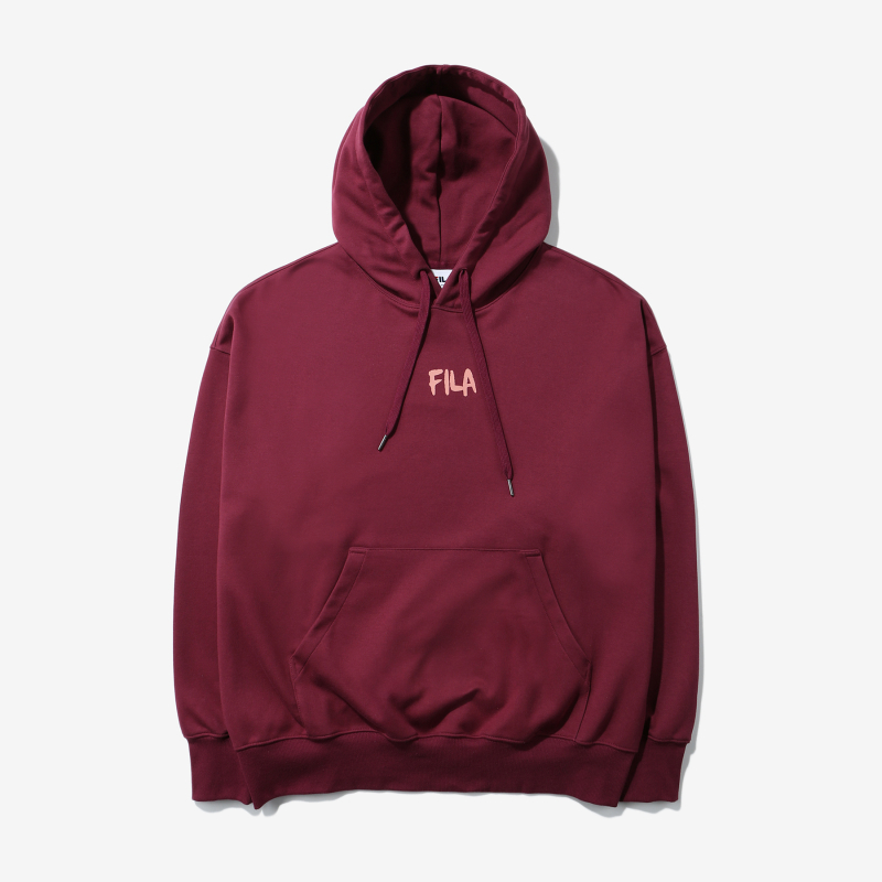 商品Fila|【享贝家】FILAOverfit Typography 连帽衫卫衣红色/绿色 FS2POD3125X （特价活动款）,价格¥178,第2张图片详细描述