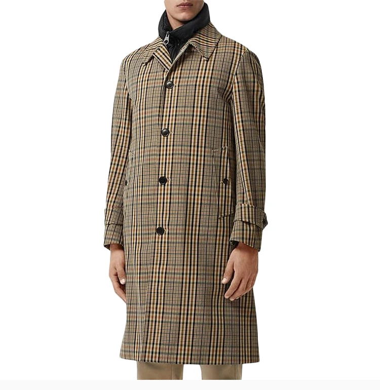 商品[国内直发] Burberry|BURBERRY 格纹男士大衣 8004874,价格¥11885,第5张图片详细描述