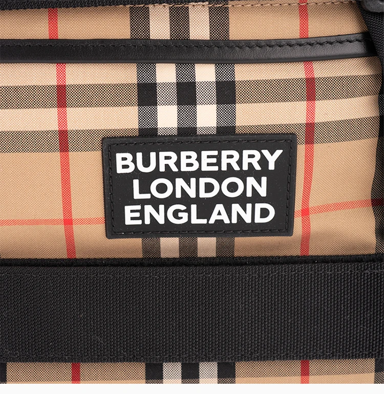 商品[国内直发] Burberry|Burberry 博柏利 拼色双肩背 8024684,价格¥8416,第7张图片详细描述