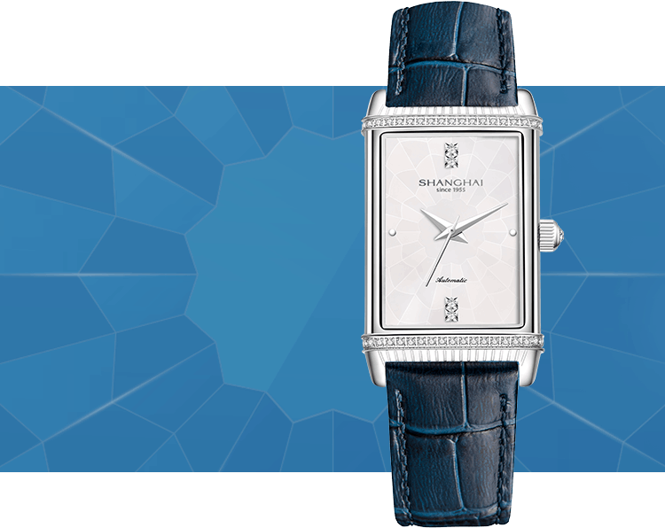 商品[国内直发] SHANGHAI WATCH|大都会系列镜耀 单层镶石 自动上链机械女士腕表,价格¥2737,第13张图片详细描述