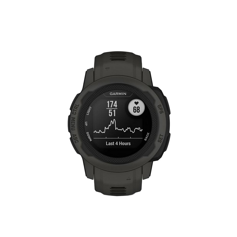 商品Garmin|GARMIN 男女同款黑色树脂表盘石英机芯黑色硅胶表带时尚多功能智能手表45MM,价格¥2697,第2张图片详细描述