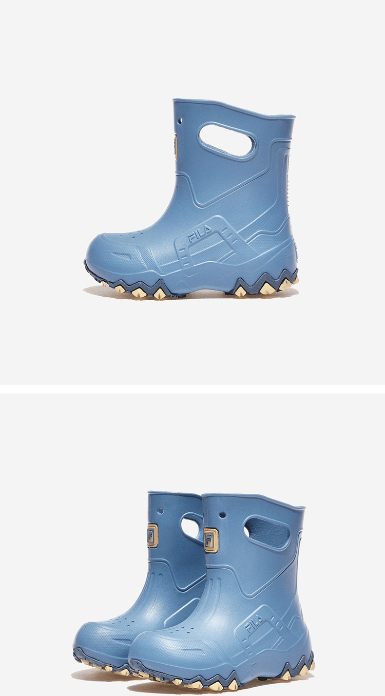 商品【预售商品15天发货】 Fila|【Brilliant|包邮包税】斐乐 OAKMONT RAINBOOTS KD 儿童  靴子 雨靴  3XM02428G 400,价格¥285,第2张图片详细描述
