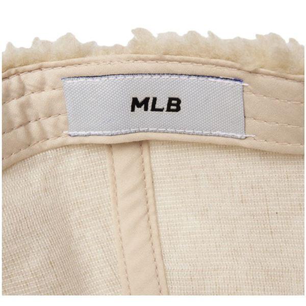 商品MLB|【Brilliant|包邮包税】MLB 羊羔绒 秋冬保暖 棒球帽 米色 浅驼色 白NY大标 3ACPFDI1650SAS,价格¥218,第3张图片详细描述