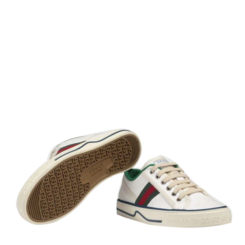 商品Gucci|GUCCI 拼色女士帆布鞋 606110-99W90-9085,价格¥2757,第2张图片详细描述