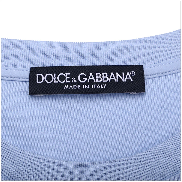 商品Dolce & Gabbana|Dolce&Gabbana 杜嘉班纳 女士淡蓝色棉质T恤 F8H31Z-G7ILO-B1581,价格¥2751,第7张图片详细描述