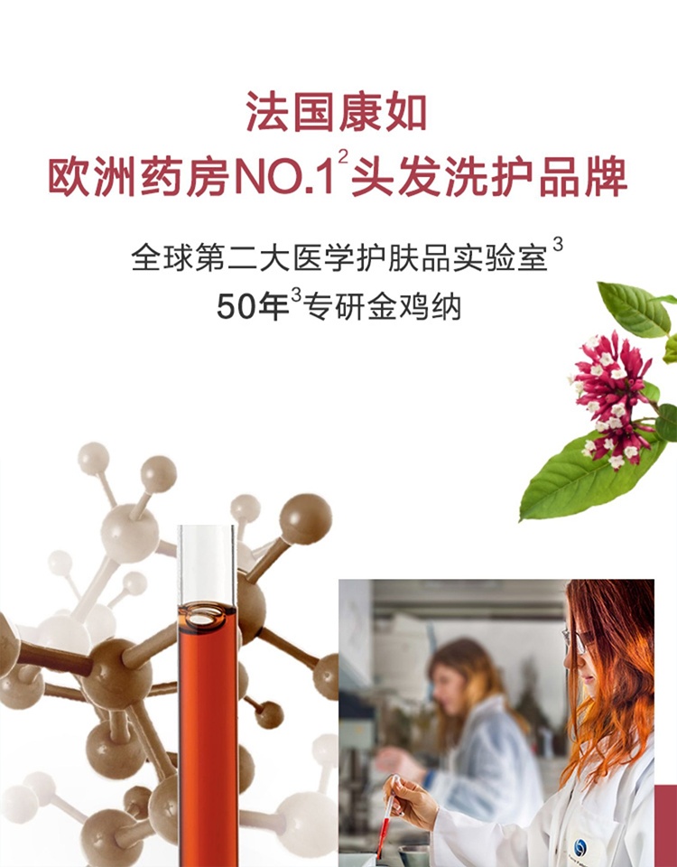 商品KLORANE|康如金鸡纳维他命B生发无硅防脱洗发露400ml新老包装,价格¥130,第4张图片详细描述