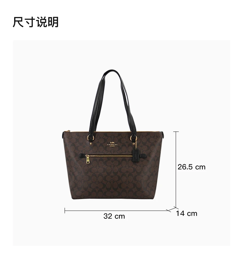 商品Coach|COACH 棕色女士单肩包 F79609IMAA8,价格¥1183,第3张图片详细描述