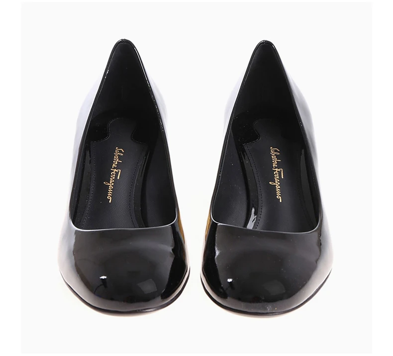 商品[国内直发] Salvatore Ferragamo|SALVATORE FERRAGAMO 黑色女士高跟鞋 0672733,价格¥2453,第6张图片详细描述
