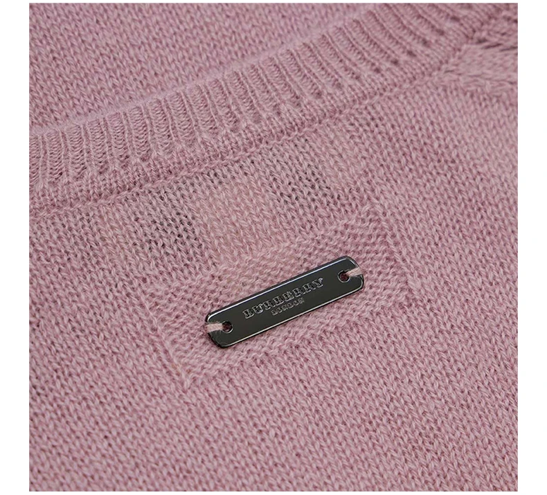 商品[国内直发] Burberry|BURBERRY 粉色女士针织衫/毛衣 3934474,价格¥3173,第6张图片详细描述