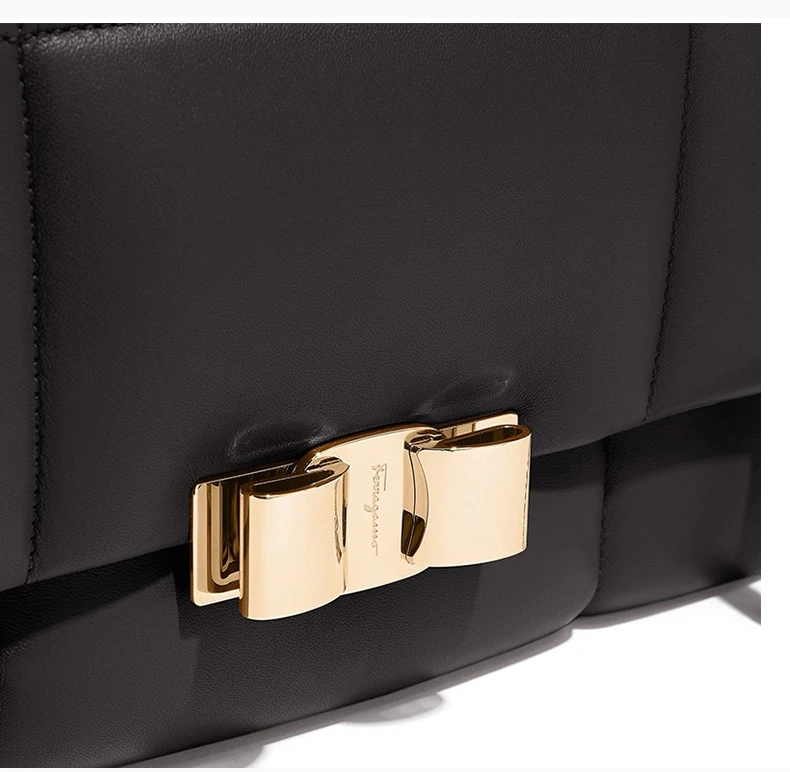 商品[国内直发] Salvatore Ferragamo|Salvatore Ferragamo 菲拉格慕 女士黑色链条包 21-H341-706363,价格¥11729,第5张图片详细描述