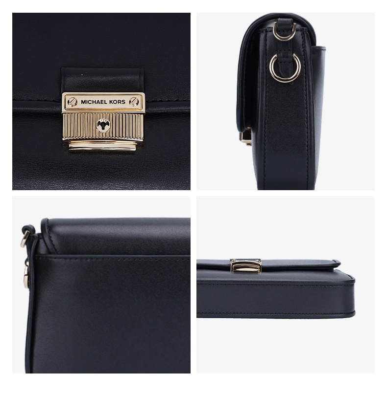 商品Michael Kors|Michael Kors BRADSHAW 小号女士牛皮革女士单肩手提包 30S1G2BL1L-BLACK,价格¥1968,第8张图片详细描述