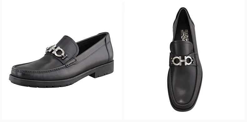商品Salvatore Ferragamo|SALVATORE FERRAGAMO 男士棕色皮革乐福鞋 0390530,价格¥2402,第12张图片详细描述