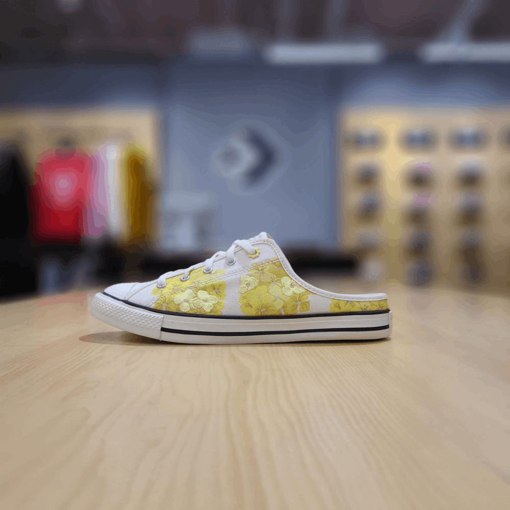 商品【预售商品15天发货】 Converse|【韩国直邮|包邮包税】匡威 CHUNK TAYLOR ALL STAR DAINTY MULE 全明星 DANTY MULE 帆布鞋 CTAS DAINTY MULE SLTAS DAINTY MULE SLIP EGRET/LT ZITRON 570583C,价格¥353,第2张图片详细描述