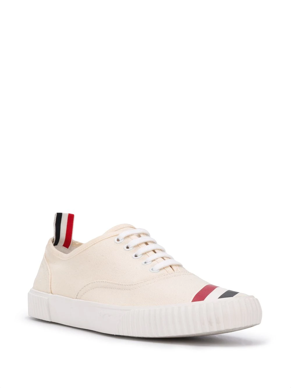 商品[国内直发] Thom Browne|THOM BROWNE 男士白色帆布鞋 MFD201A-06555-114,价格¥2384,第2张图片详细描述