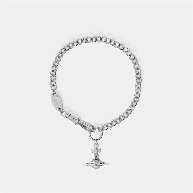 商品Vivienne Westwood|Vivienne Westwood西太后立体土星手链银色女款8050889136330  七夕情人节礼物,价格¥1322,第2张图片详细描述