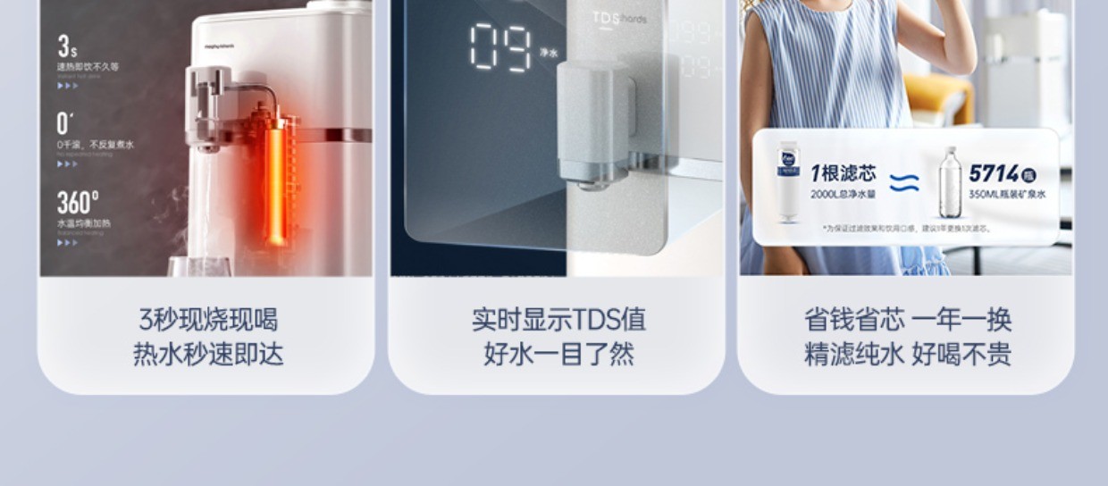 商品[国内直发] Morphy Richards|即热净饮机MR6050/MR6050A小型家用加热一体直饮台式反渗透净水器,价格¥491,第15张图片详细描述